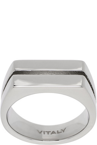 Silver Divide Ring | SSENSE