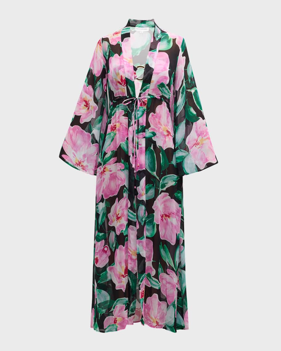 Alexandra Miro Winter Floral Betty Maxi Dress Coverup | Neiman Marcus