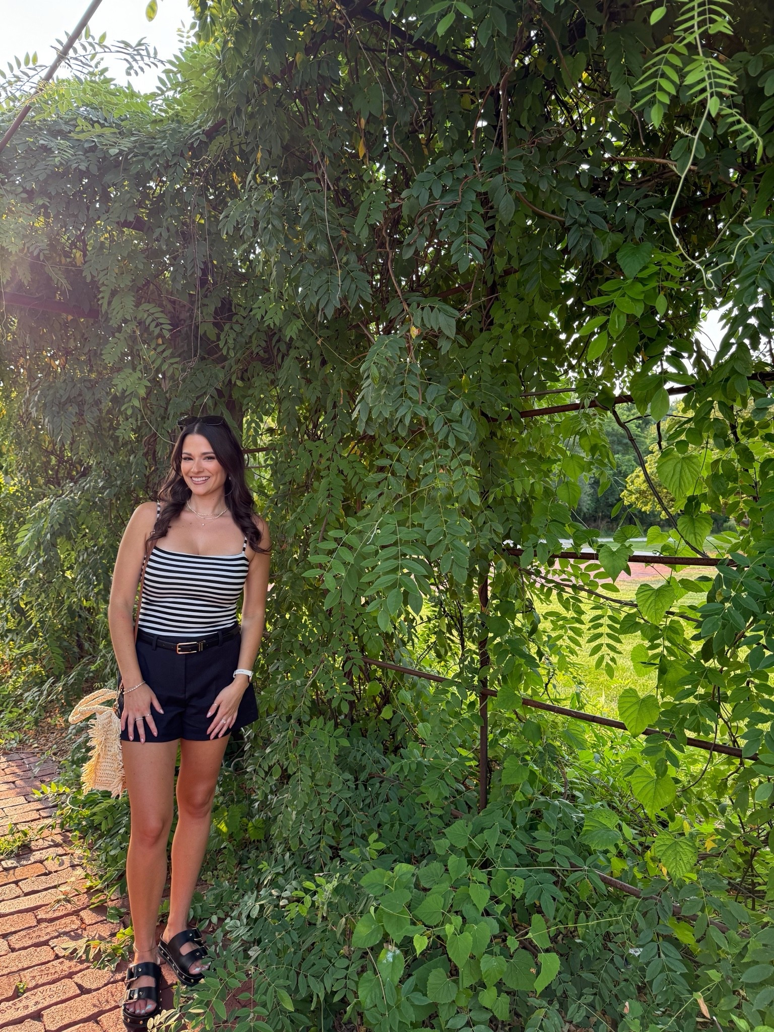 a simple summer outfit never misses ✨

Black and white outfit, chic style, minimal style, easy outfit, striped outfit, tailored shorts outfit, classic style, old money style, classic outfits, summer outfit inspo, dinner on the river, summer vibes, 
#simpleoutfit #summeroutfit

#LTKootd #LTKSaleAlert #LTKPetite