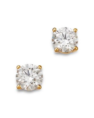 Bloomingdale's Fine Collection Certified Diamond Colorless Stud Earrings in 18K Yellow Gold, 1.00... | Bloomingdale's (US)