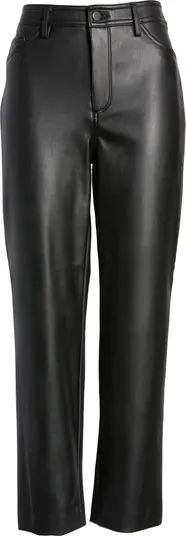 Five Pocket Crop Faux Leather Pants | Nordstrom