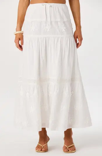 ASTR the Label Gwyn Embroidered Maxi Skirt | Nordstrom | Nordstrom