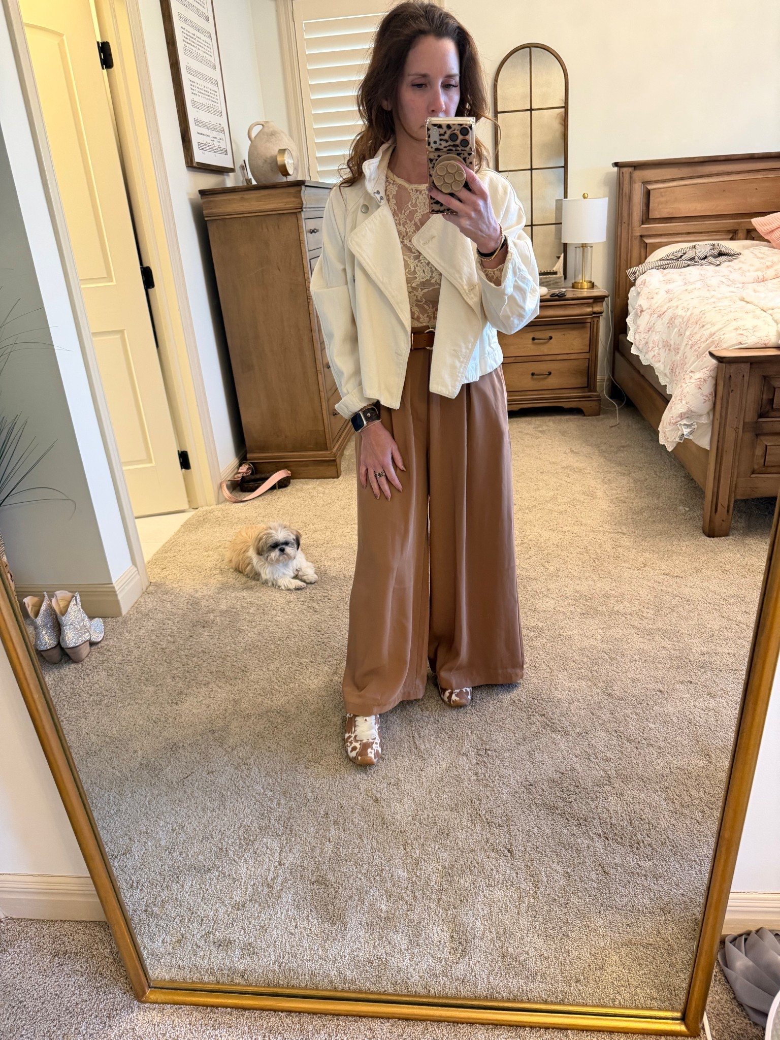 Business Casual look trendy wide leg pants 

#LTKPetite #LTKootd #LTKOver40