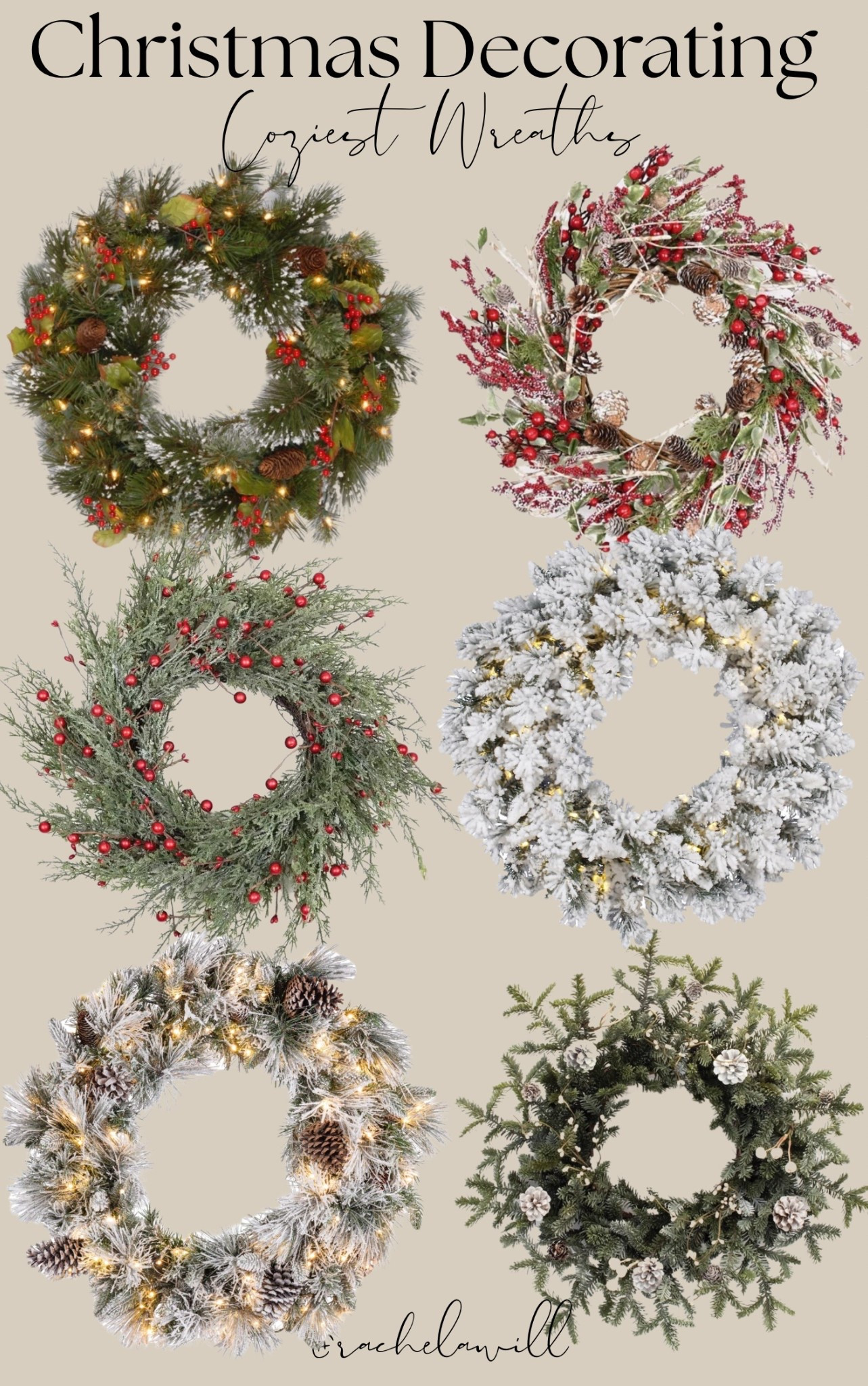 ✨ Deck the halls (and your doors!) with the prettiest Christmas wreaths of the season 🎀 Whether you love classic greenery, rustic pinecones, or sparkling holiday glam — there’s one for every style.
Shop my favorite wreath finds now on my LTK! ❤️🌿

#LTKHoliday #LTKHome #ChristmasDecor #WreathGoals #HolidayHome