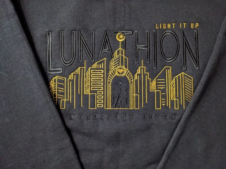 Lunathion Crescent City Crossover Embroidered Sweatshirt | OFFICIALLY LICENSED | Light It Up Hous... | Etsy (US)