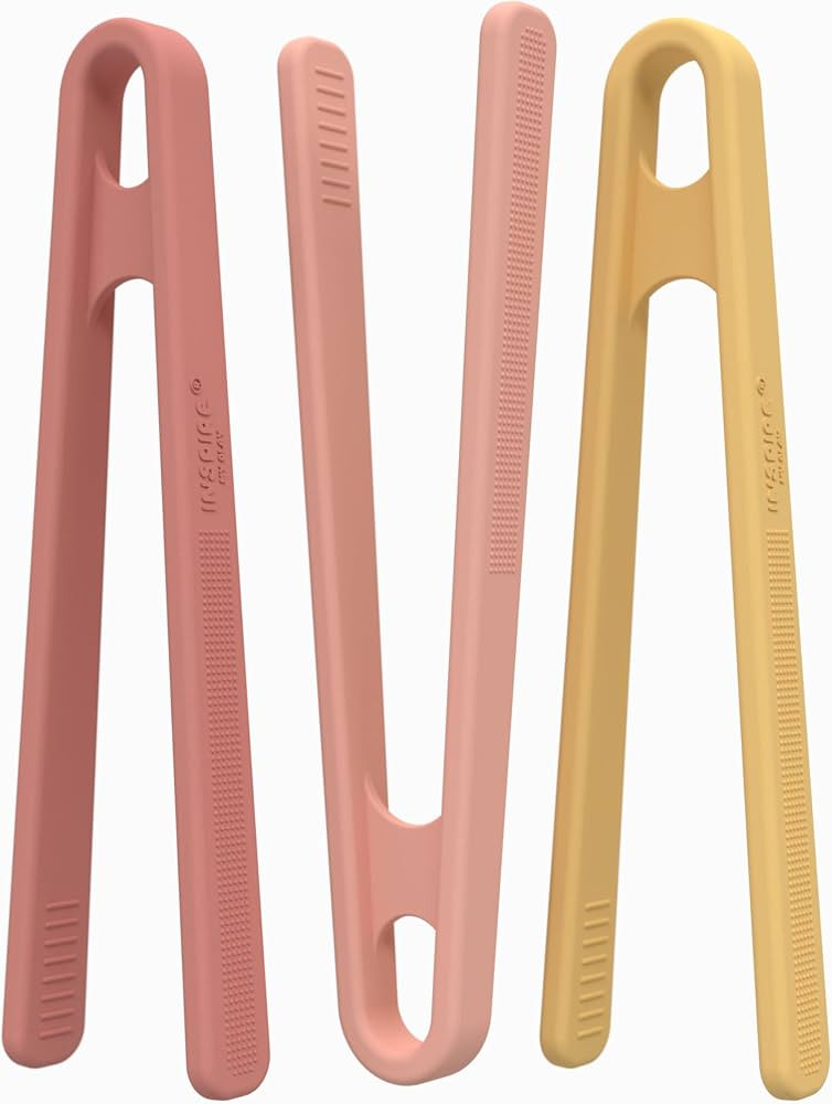 Inspire My Play 3 x Coral Silicone Mini Tongs for Kids - Kids Tweezers for Fine Motor - Small Tod... | Amazon (US)