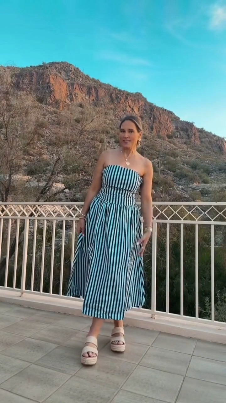 This strapless dress from Social Threads is one of my latest favorite finds. The stripes are so fun and it’s perfect for a chic resort ready look. I styled it with cute shoes and a Jane Win necklace to finish it off.

#LTKootd #LTKMidsize #LTKSeasonal