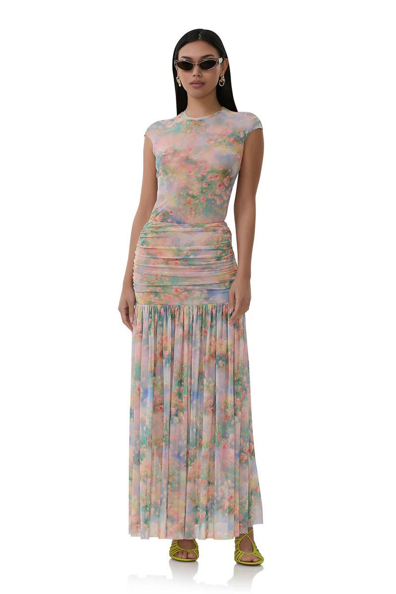 Nina Top - Fog Field | ShopAFRM