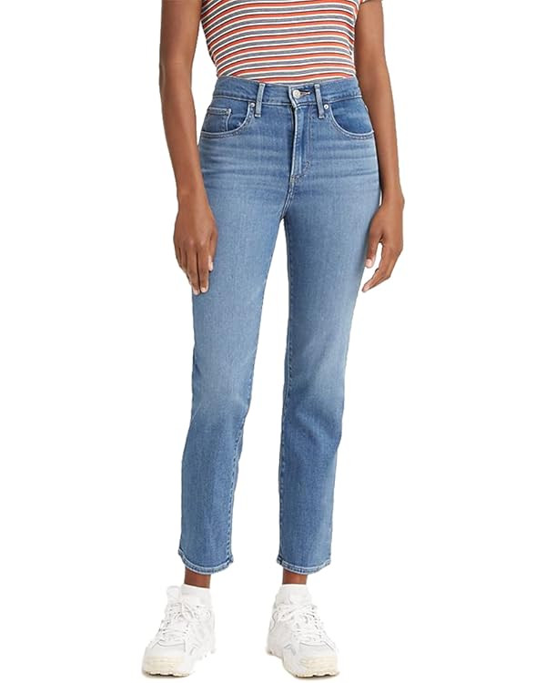 Levi's Women's 724 High Rise Straight Crop Jeans | Amazon (US)