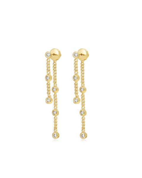 The Estelle Double Chain Studs | Luv Aj