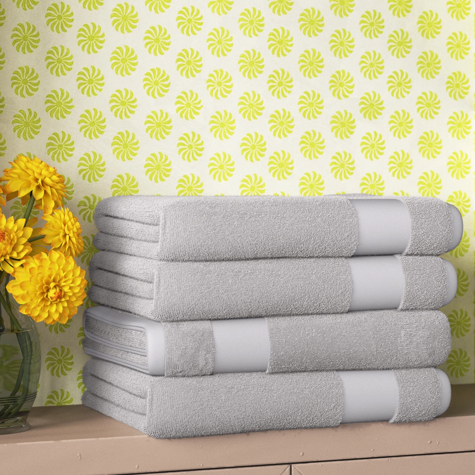 Wayfair Basics® Berner 100% Cotton Bath Towel Set & Reviews | Wayfair | Wayfair North America