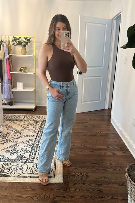 Wearing a size small in the bodysuit//on sale for 28% off today // wearing size 27 in the jeans 

Skims dupe bodysuit, skims, Amazon finds, Amazon fashion, Amazon look, Amazon style, @abercrombie @amazonfashion

#LTKstyletip #LTKFind #LTKSeasonal