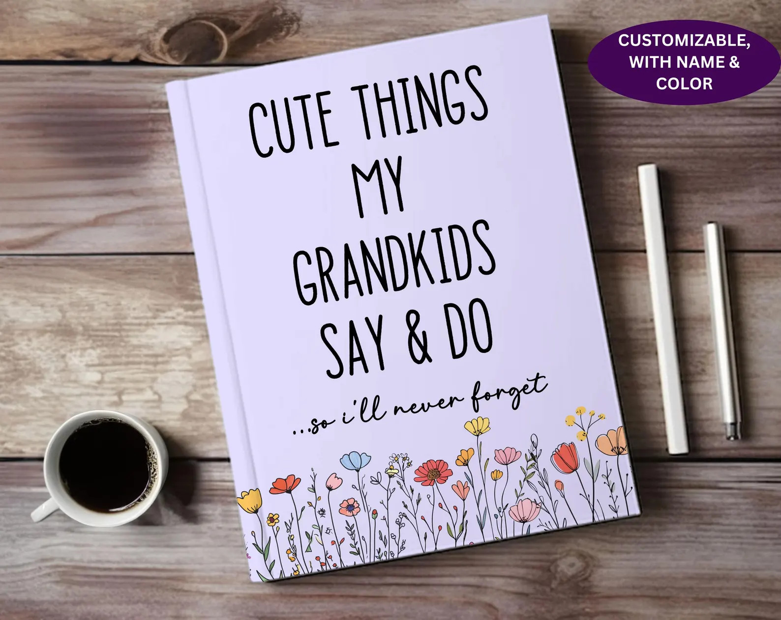 Cute Things My Grandkids Say & Do Journal, Grandparents Journal Gift for Grandma From Grandkids F... | Etsy (US)
