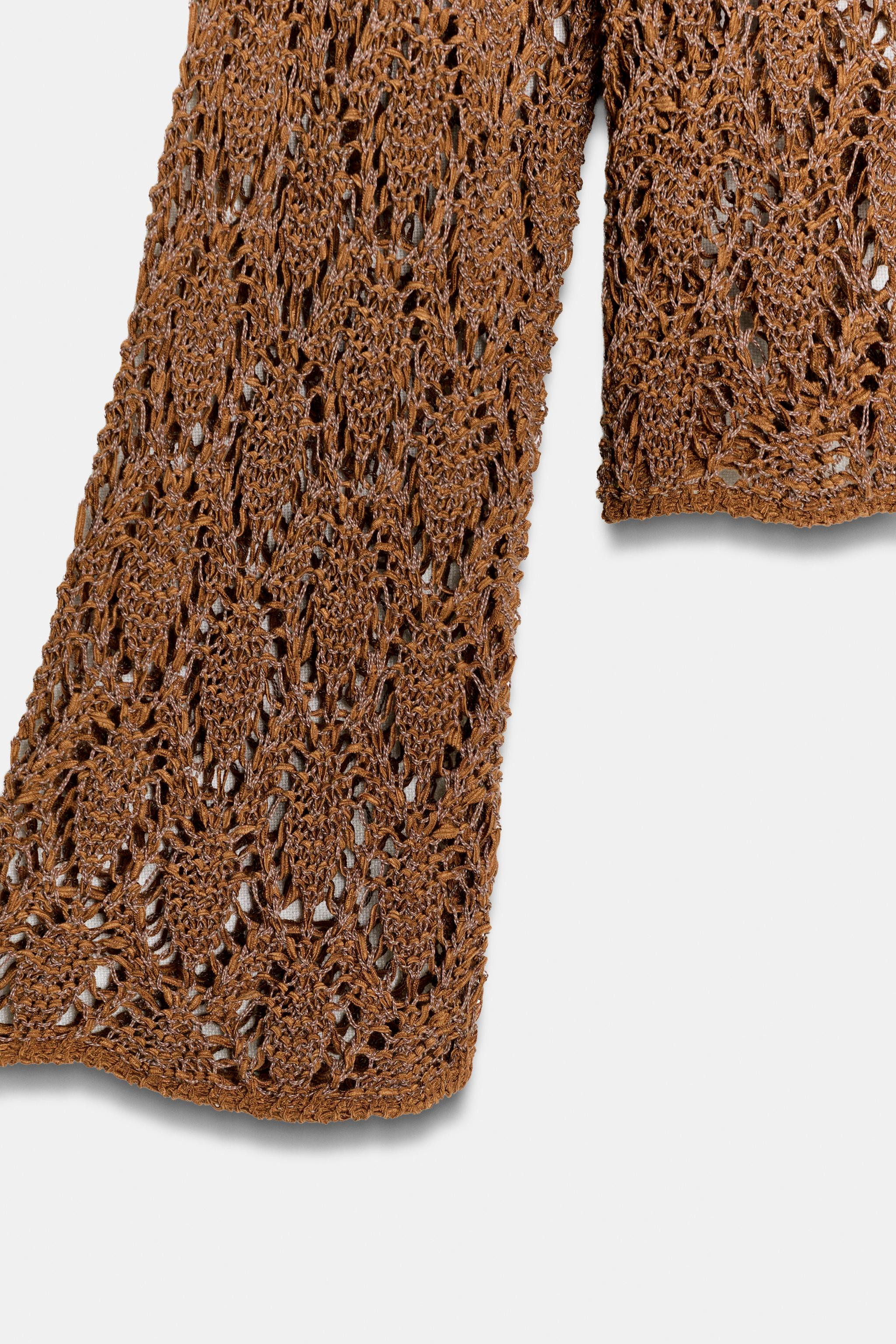 OPEN-KNIT BELL SLEEVE JUMPER | Zara US