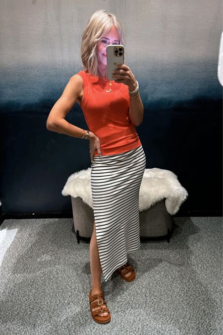 Tank top and skirt fit TTS
Spring outfit, vacation outfit
On sale through 3/10
Over 40, what to wear, what to pack, style inspo

#LTKstyletip #LTKtravel #LTKsalealert