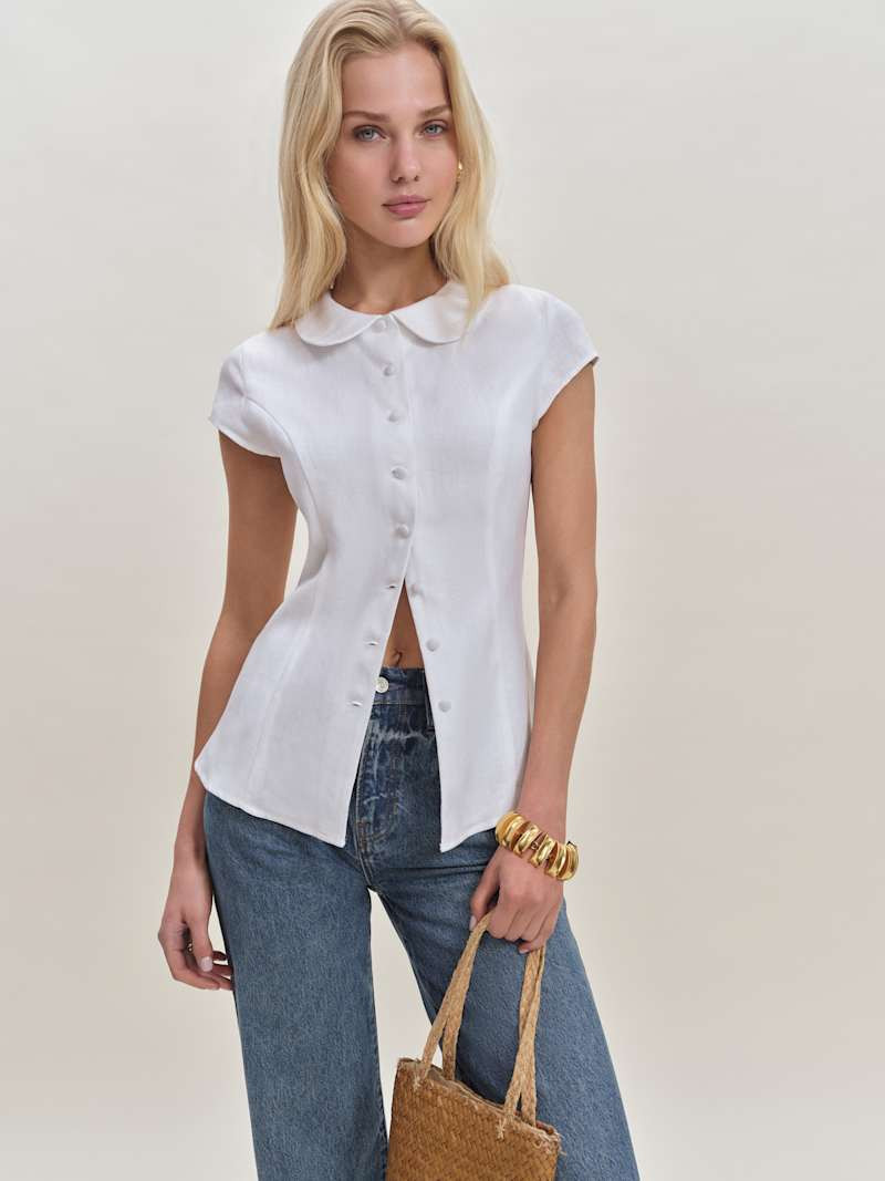 Molly Linen Shirt | Reformation (Global)