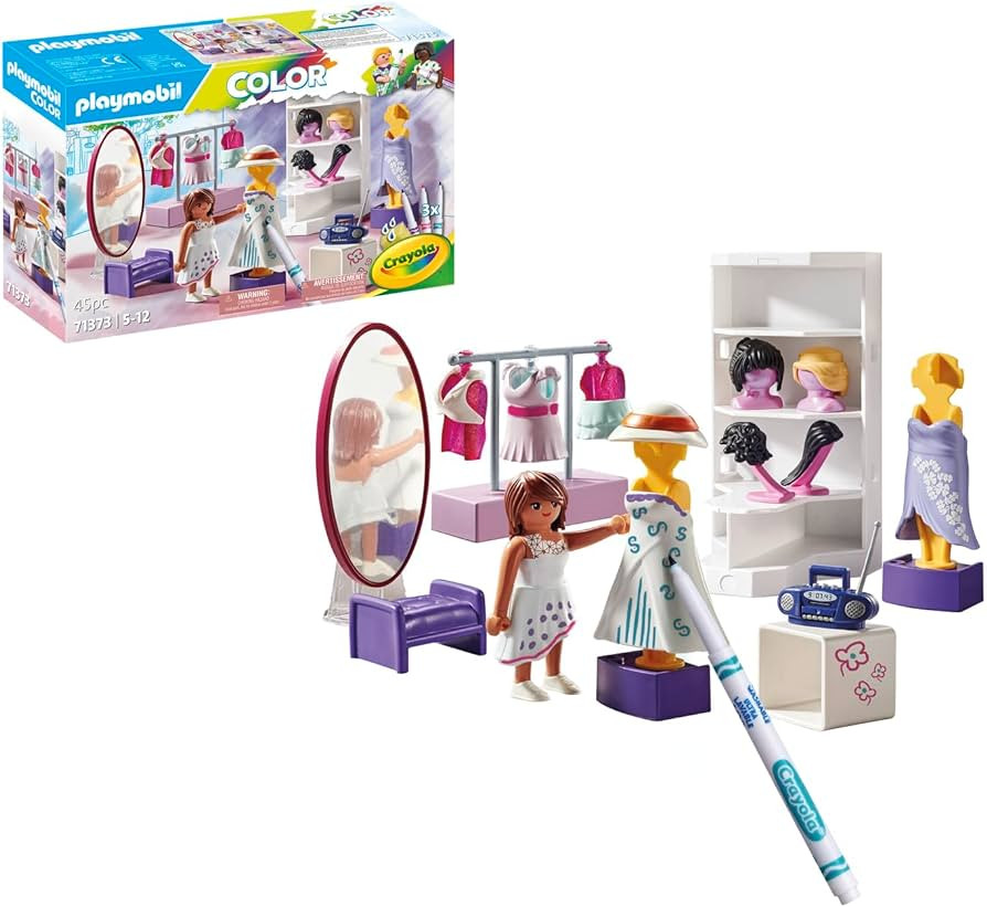PLAYMOBIL Color with Crayola: Fashion Design Set | Amazon (CA)