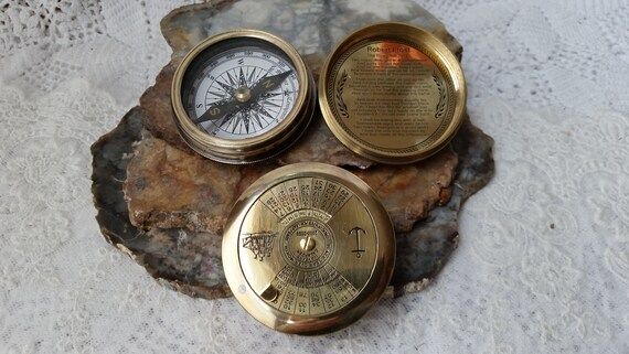 Brass Calendar Compass 58mm 2 1/4large 100 Year | Etsy | Etsy (US)