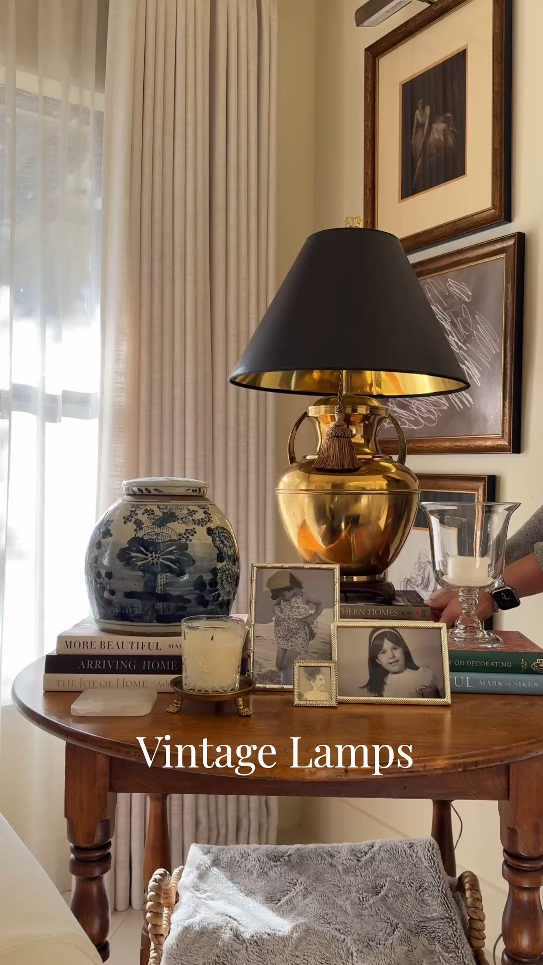 Vintage brass table lamps. One of my most requested home finds! I've rounded up beautiful vintage brass table lamps with the same timeless, collected style as the one in our living room, plus my favorite black lampshade to complete the look. 

Collected Home. Classic Home. Traditional Home. Table Lamp. Vintage Finds. LavenderRoseHome

#LTKHome