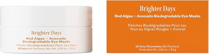 Three Ships - Brighter Days Red Algae + Avocado Eye Masks | Depuff, Hydrate, Refresh Under Eye Sk... | Amazon (US)