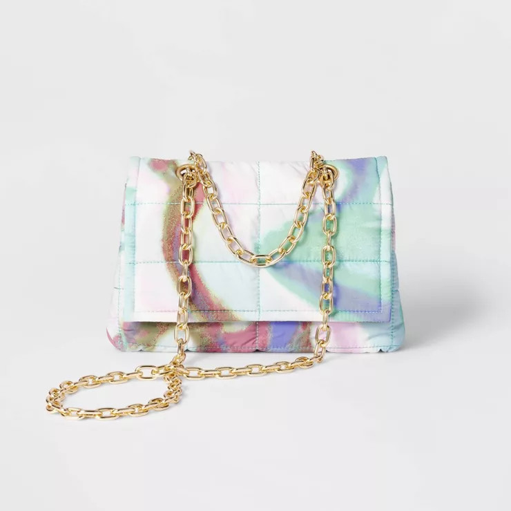 Crossbody Bag with Gold Chain - Future Collective™ with Gabriella Karefa-Johnson Marbled | Target