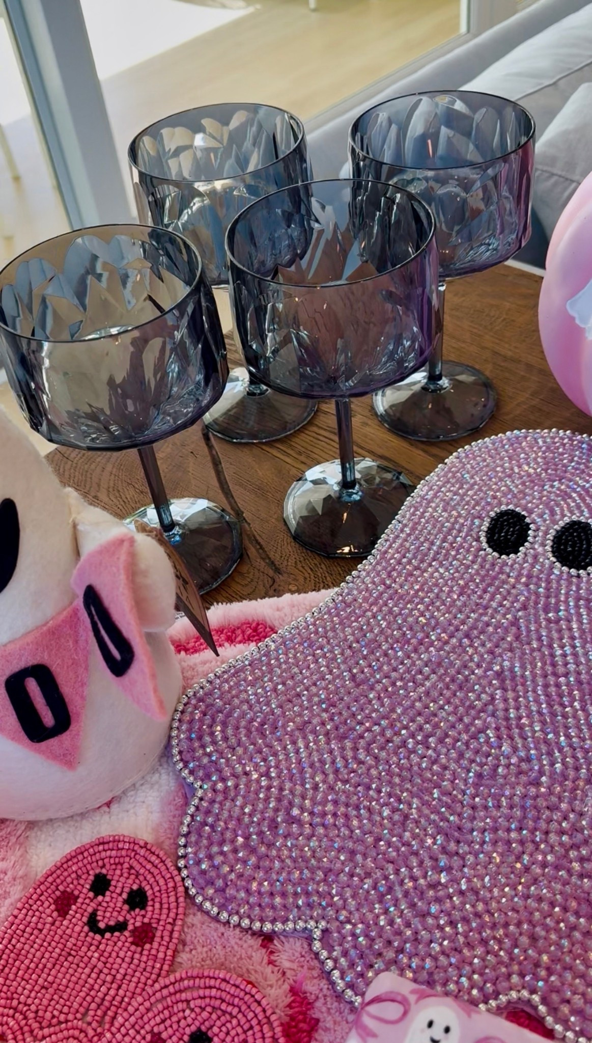 ✨ Holiday prep starts now! Even though Halloween isn’t usually my favorite, this year we’re going all out — think pink, sparkle, and friendly ghosts 🎀👻✨

Obsessed with how these Vetri smoke glasses pair perfectly with my pink sparkly placemats — such an easy way to elevate your holiday table. ✨

#GirlyHalloween #PinkAndSparkly #Tablescape #Halloween #BarbieVibes #LuxuryHome

#LTKHome #LTKParties #LTKSeasonal