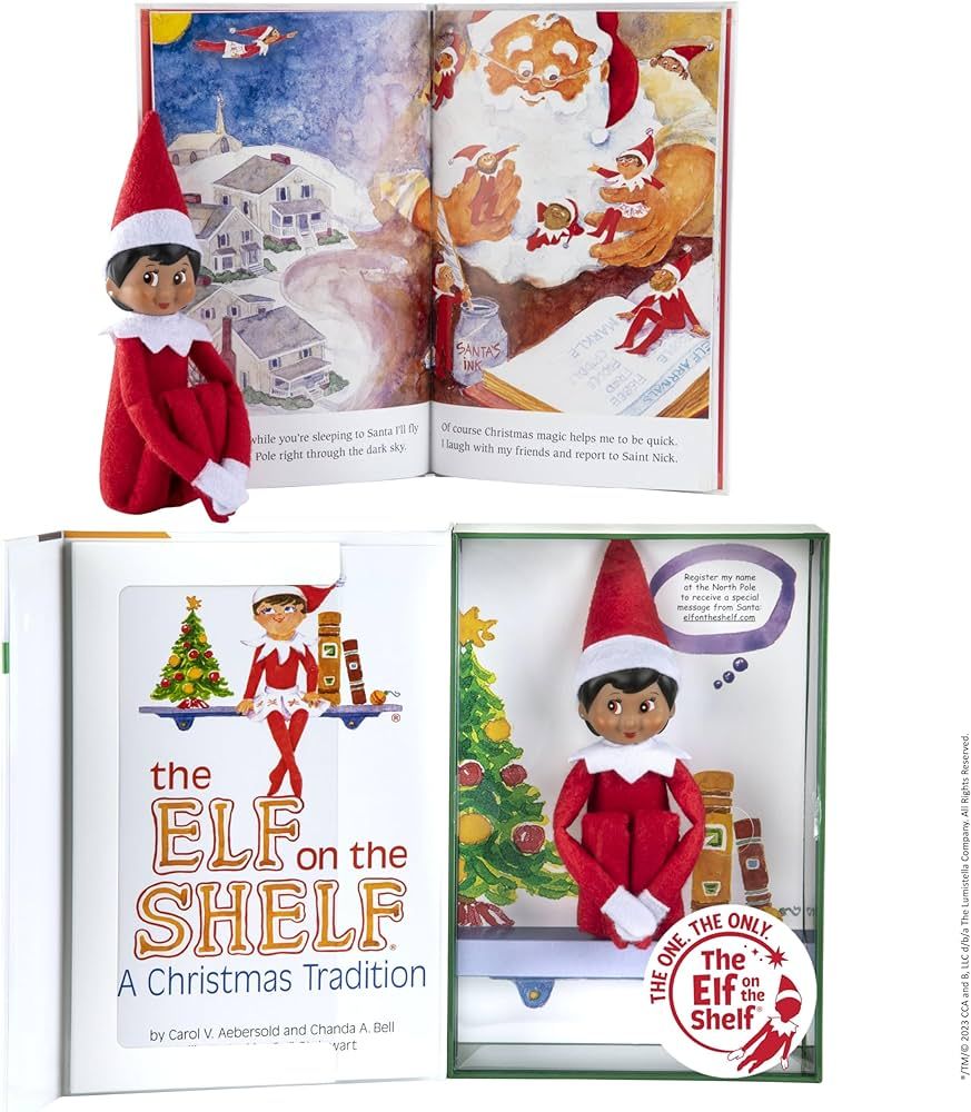 The Elf on the Shelf: A Christmas Tradition - Girl Scout Elf with Brown Eyes - Includes Artfully ... | Amazon (US)