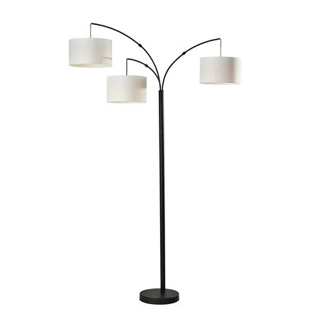 Better Homes & Gardens Matte Black 3 Head Arc Floor Lamp, Modern, Adult Office, Young Adult Dorm | Walmart (US)
