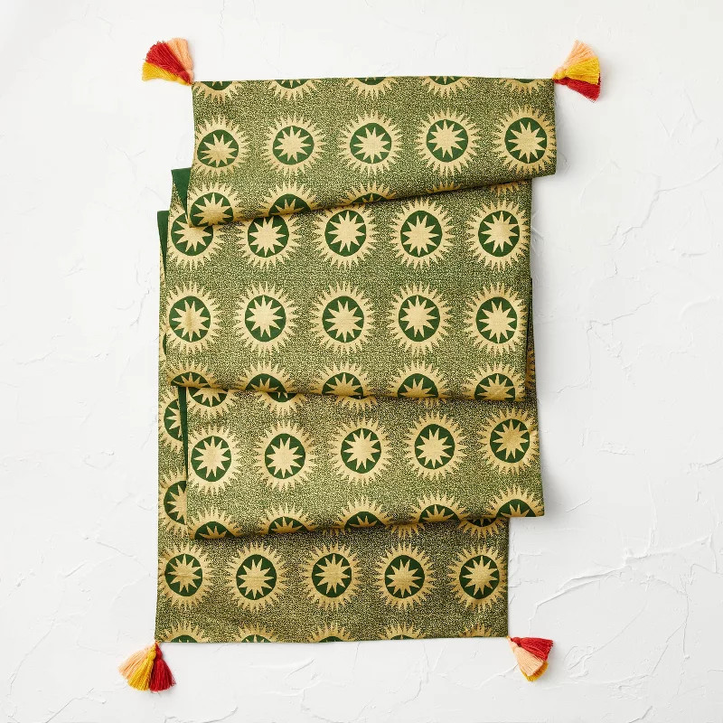 90" x 20" Cotton Soleil Table Runner - Opalhouse™ designed with Jungalow™ | Target