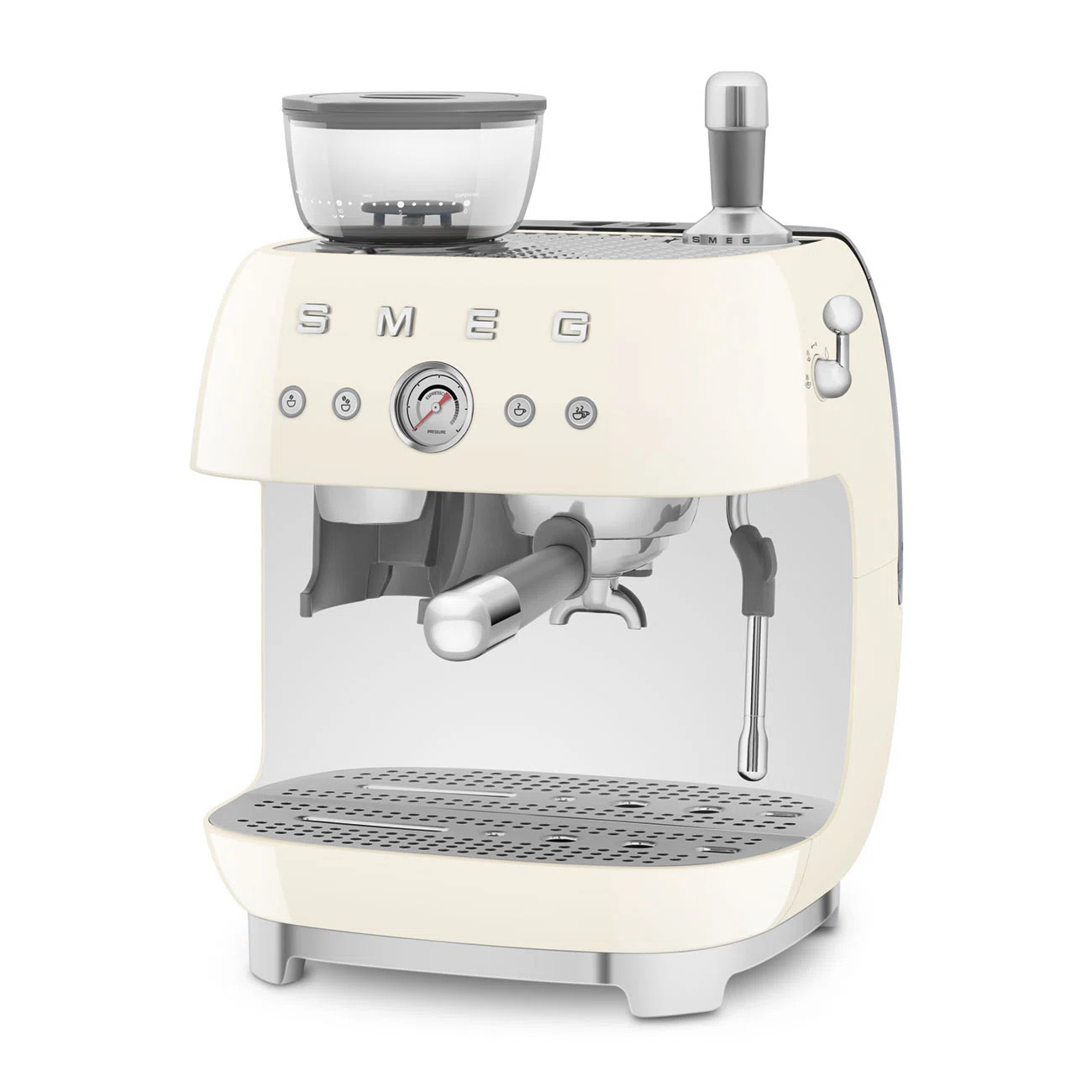 SMEG 50's Retro Style Aesthetic Semi-Automatic Espresso Coffee Machine with Grinder & Reviews | W... | Wayfair North America