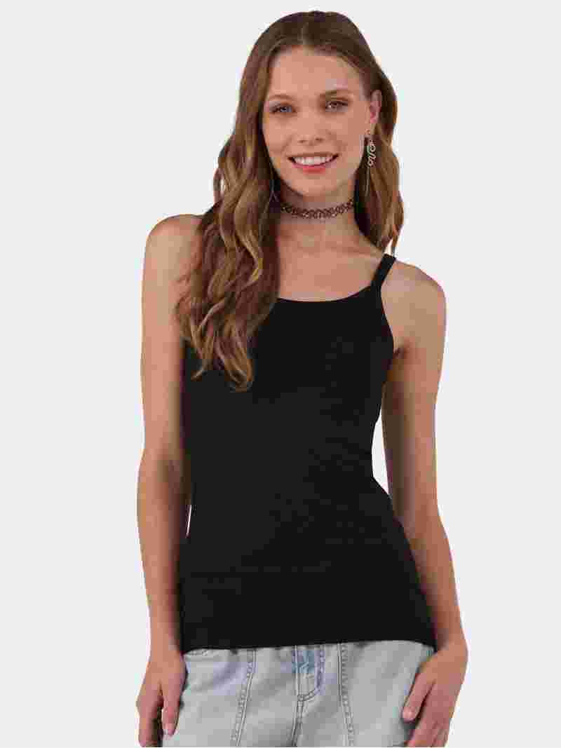 No Boundaries Ribbed Cami Top, Women's - Walmart.com | Walmart (US)