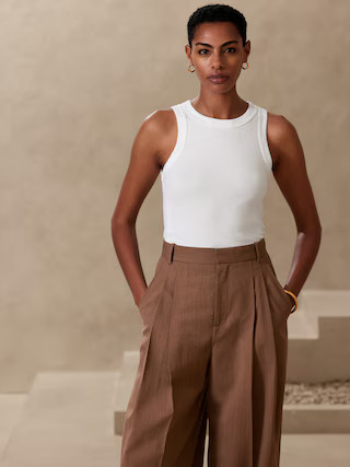 Fitted Ribbed Tank | Banana Republic (US)