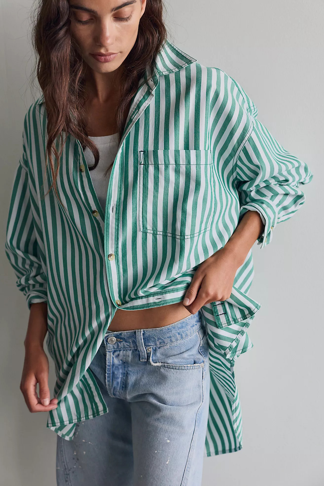We The Free Freddie Striped Shirt | Free People (Global - UK&FR Excluded)
