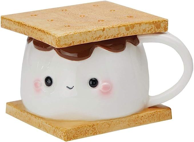 Streamline Imagined 1 X Marshmallow S'more Coffee Mug With Lid | Amazon (US)