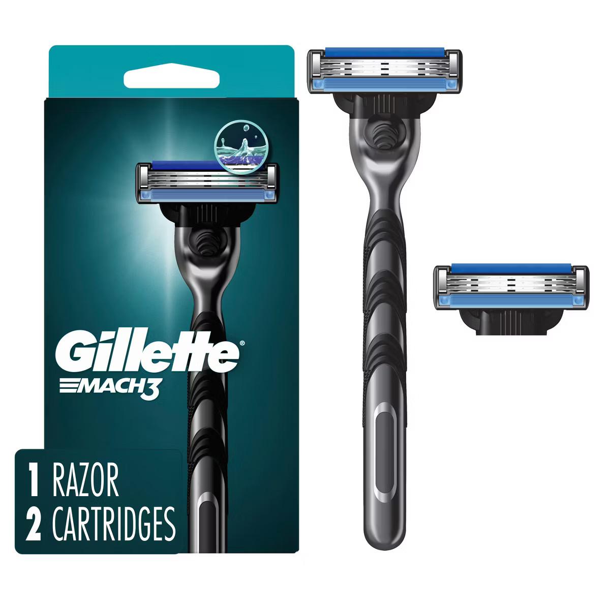 Gillette Mach3 Men's Razor + 2 Razor Blade Refills | Target