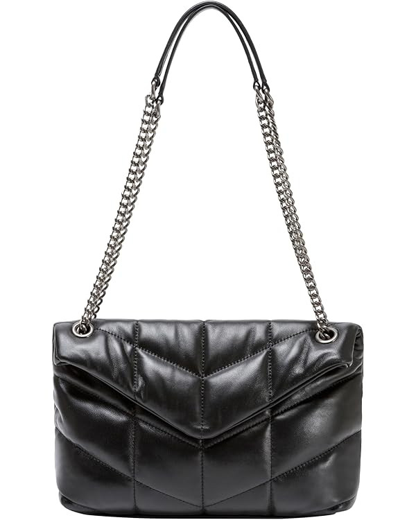 DORIS&JACKY Designer Leather Shoulder Purse For Women Lambskin Quilted Tote Bag With Convertible ... | Amazon (US)