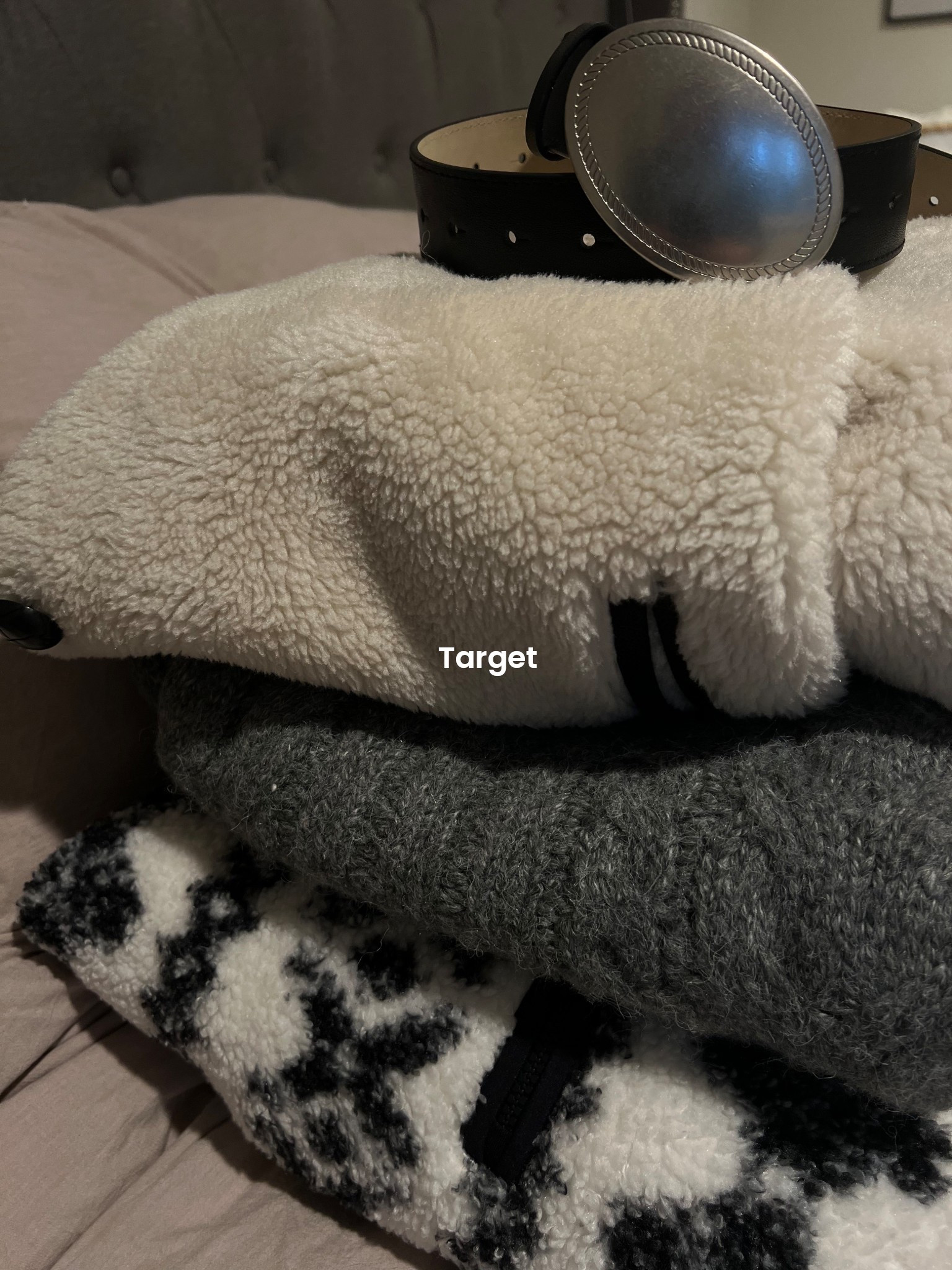 Went to target today and found the greatest winter sweater, two fleece jackets, and a western belt (m sweater, L jacket, XXL fleece - it was the last they had but fits great and only a little oversized) 

#LTKFindsUnder50 #LTKFindsUnder100