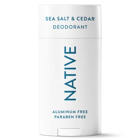 Native Deodorant, Aluminum Free, Sea Salt & Cedar, for Women and Men, 2.65 oz | Walmart (US)