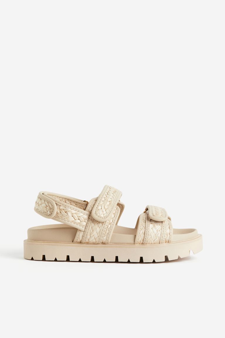 Braided Sandals - Light beige - Ladies | H&M US | H&M (US + CA)