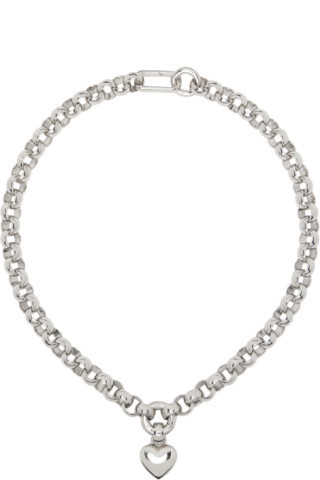 Silver Amorina Pendant Necklace | SSENSE