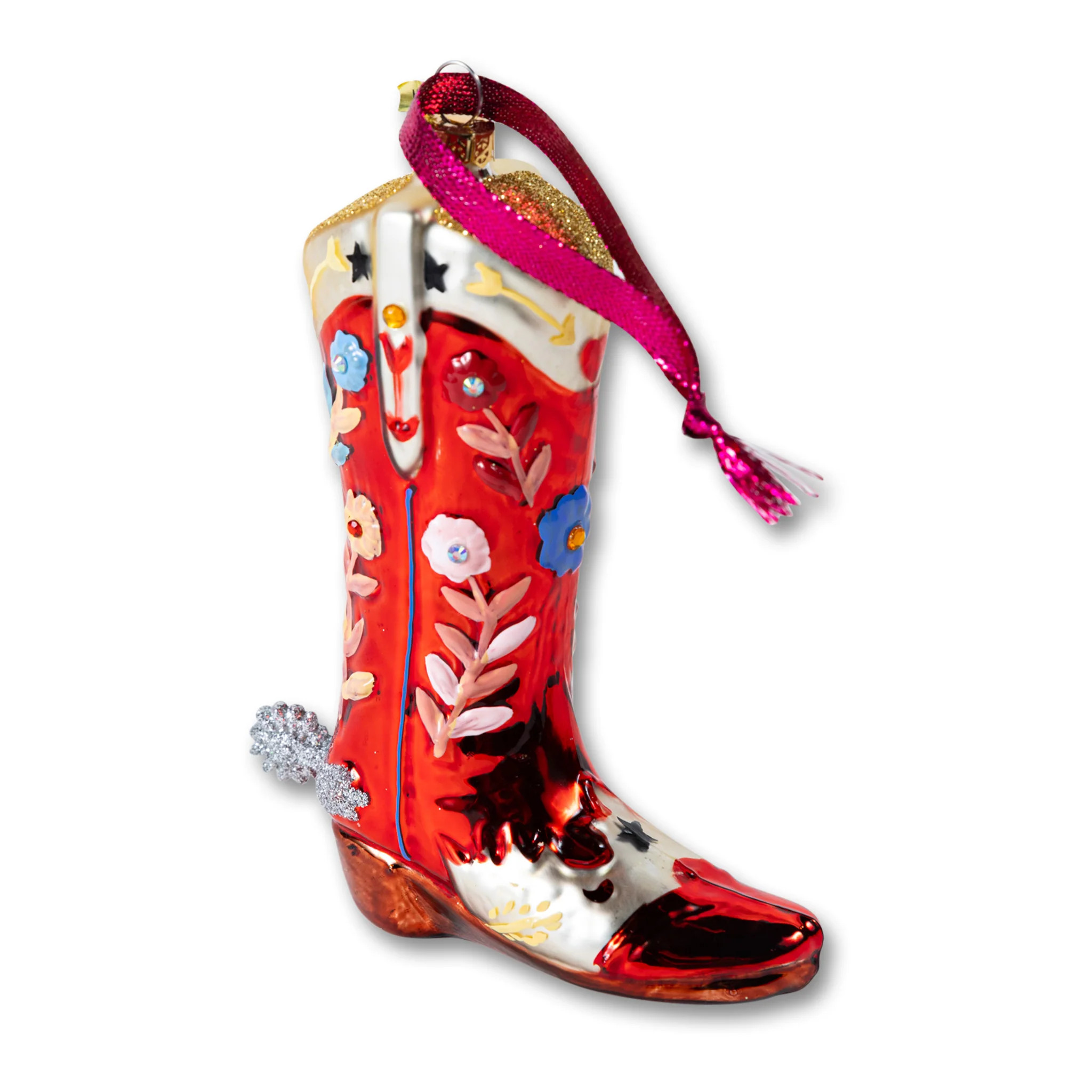 Fancy Cowboy Boot Ornament | Furbish Studio