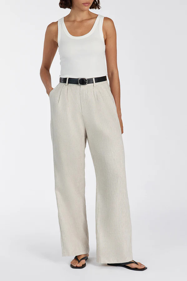 NORAH NATURAL LINEN PANT | DISSH
