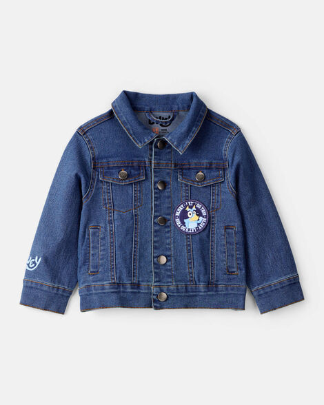 Baby Bluey Denim Jacket - Medium Wash | Carter's Inc