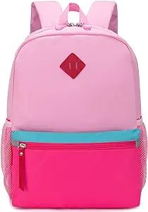 HawLander Preschool Backpack for Toddler Girls, Kids School Bag, Ages 3 to 7 years old, Small, Pi... | Amazon (US)