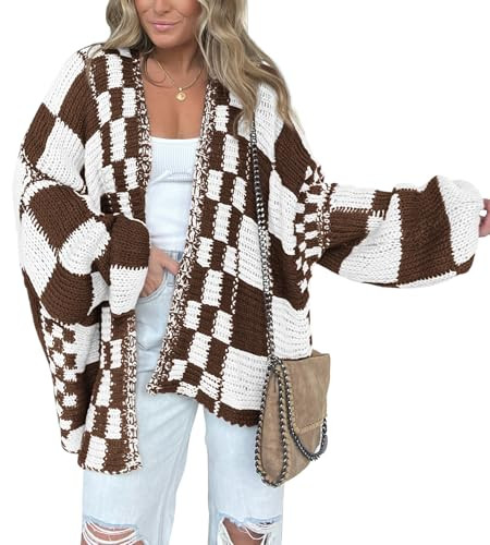BTFBM Casual Cardigan Sweater for Women Fall 2026 Long Sleeve Sweaters | Amazon (US)