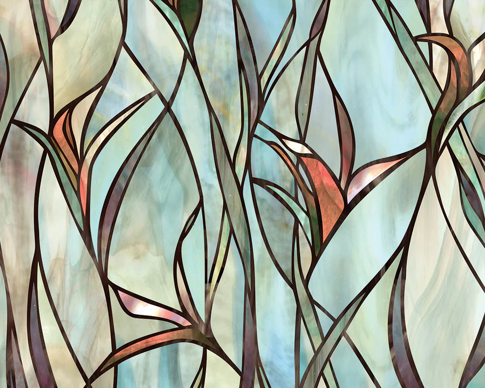 Savannah | Window Film with Vibrant Colored Pattern | Made in USA | Artscape