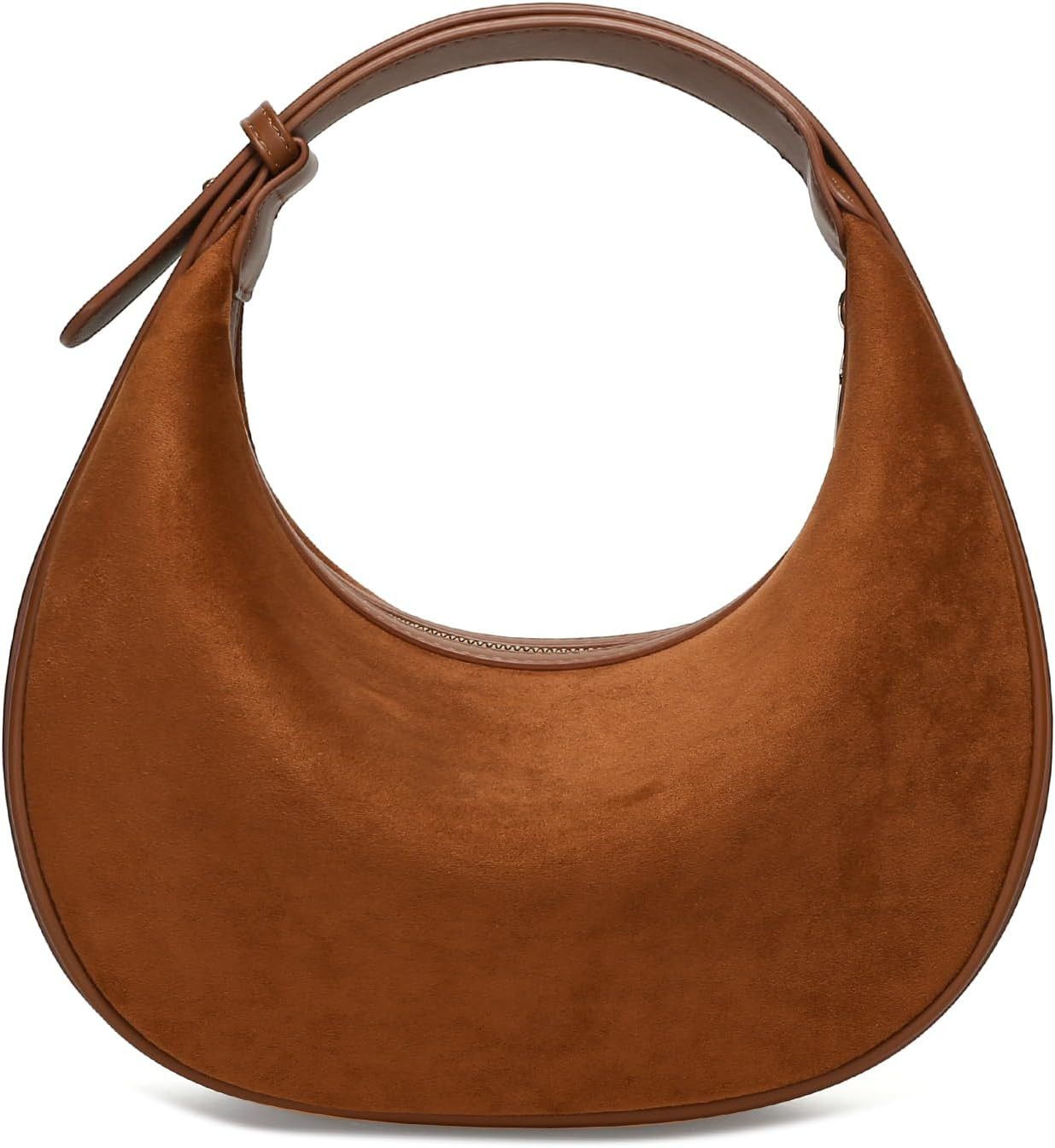 Herald Small Suede Crescent Hobo Shoulder Crossbody Bag for Women | Amazon (US)