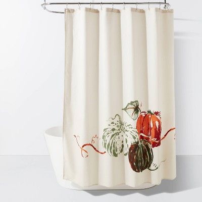 Harvest Pumpkin Shower Curtain Cream - Threshold™ | Target