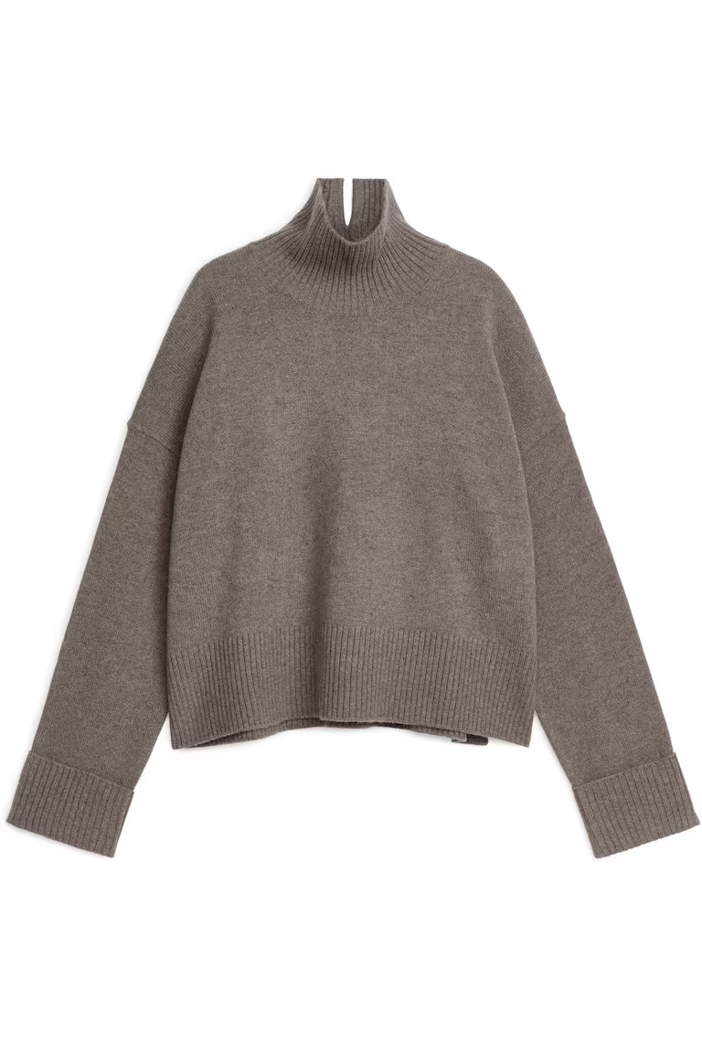 High-Neck Wool Jumper | H&M (UK, MY, IN, SG, PH, TW, HK)