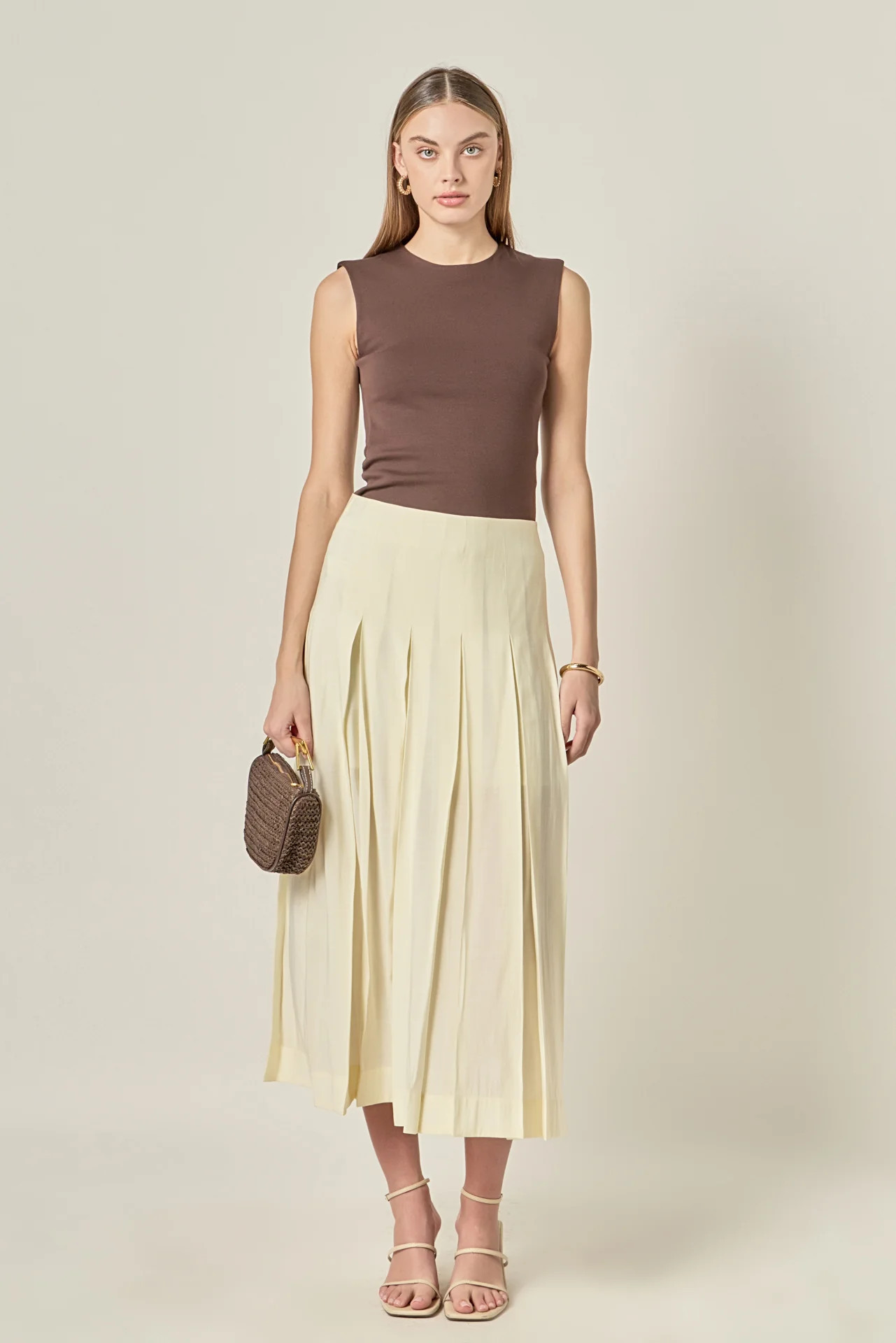 Sheer Pleated Skirt | English Factory